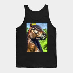 Horse with Crown Tank Top